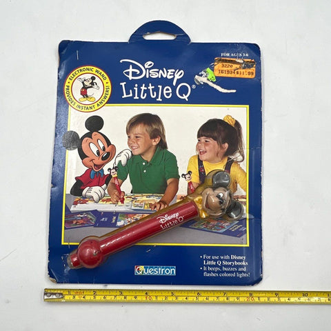 Vintage Disney Mickey Mouse Little Q Questron Electronic Answer Wand NIB 1984