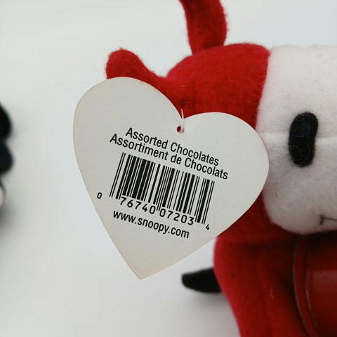 Peanuts Snoopy Plush Lot Whitman's Sampler Valentine's Day Tuxedo Devil Vintage