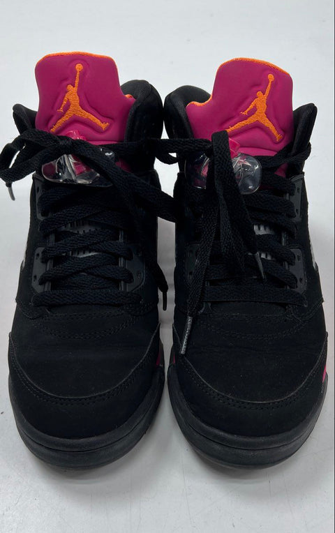 Nike Air Jordan 5 Retro GS Black Bright Citrus Fusion Pink Size 5Y