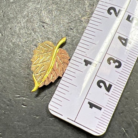 12K Black Hills Gold Leaf Pin 1.73g