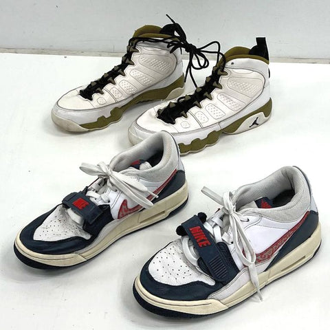 Lot of 2 Jordan Legacy 312 Low & Air Jordan 9 Retro Kids Sneakers Sz 6Y & 7Y