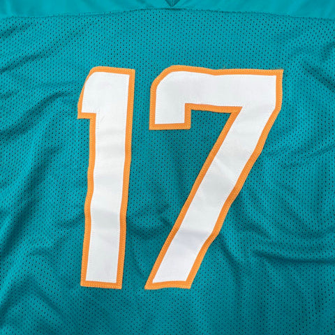 Unbranded Jaylen Waddle #17 Miami Dolphins Teal Stitched Football Jersey Men's