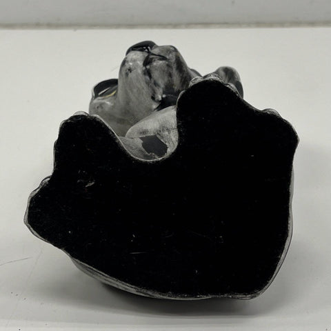 Vintage Big Eyes Dog Puppy Figurine Statue Ceramic Hand-Painted 11 Inch