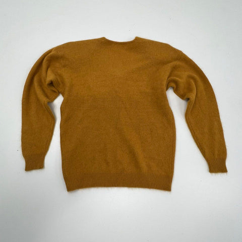 Vintage 80s Autograph Angora Lambswool Blend V-Neck Sweater NWT Sz S