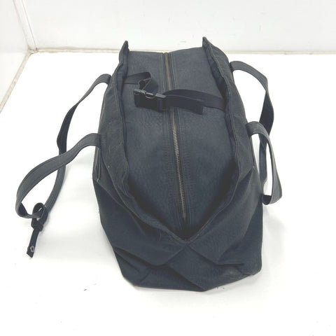 Lululemon Black Textured Canvas Tote Gym Bag Large Duffel Travel