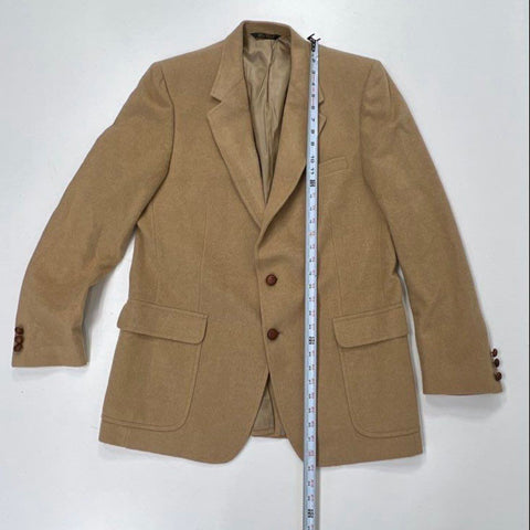 Vintage 80s Sulgrave 100% Camel Hair Blazer Sport Coat Parsow's Omaha Sz 42