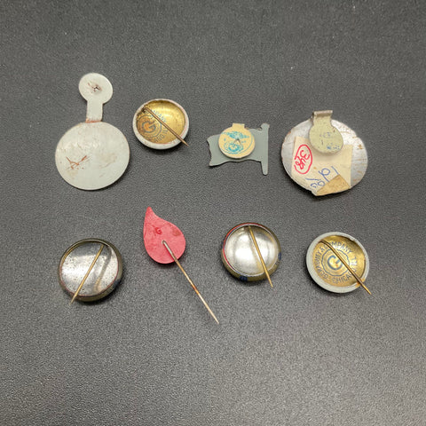 Vintage American Red Cross Pin Lot Junior Red Cross Blood Donor 8 Pieces Litho