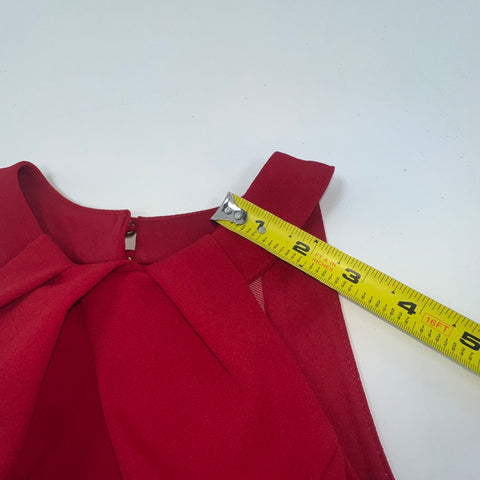 NWT Honey and Rosie Halter Neck Illusion-Waist Double Hem Fit-And-Flare Dress XS