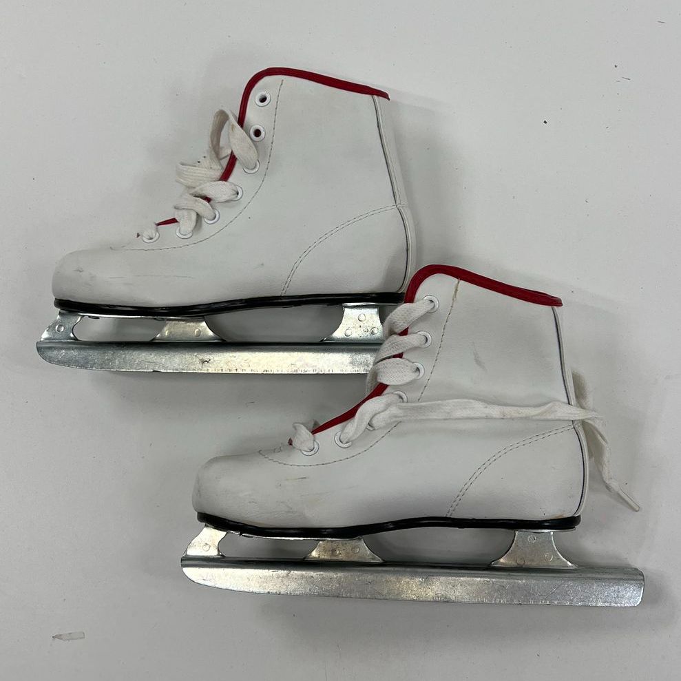 Girls' American Little Rocket White Beginner Ice Skates Style 380 Size 12