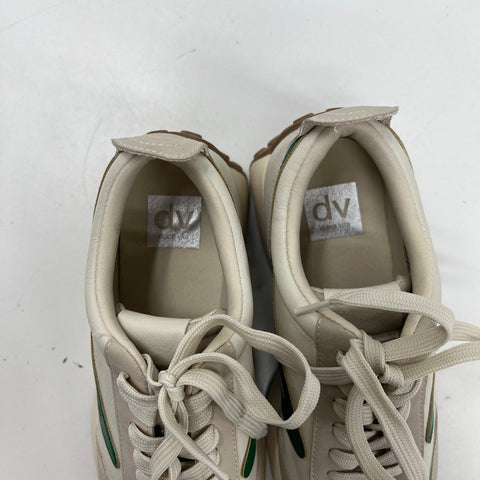 Dolce Vita Braiden Off White Green Lifestyle Sneakers Women's Size 9