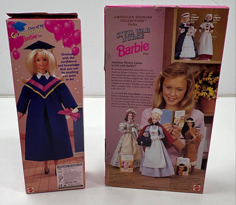 Barbie Lot Graduation Class of '96 & Civil War Nurse American Stories NIB