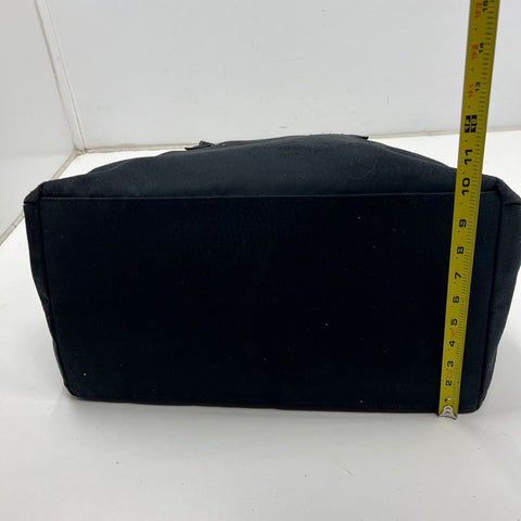 Lululemon Black Textured Canvas Tote Gym Bag Large Duffel Travel