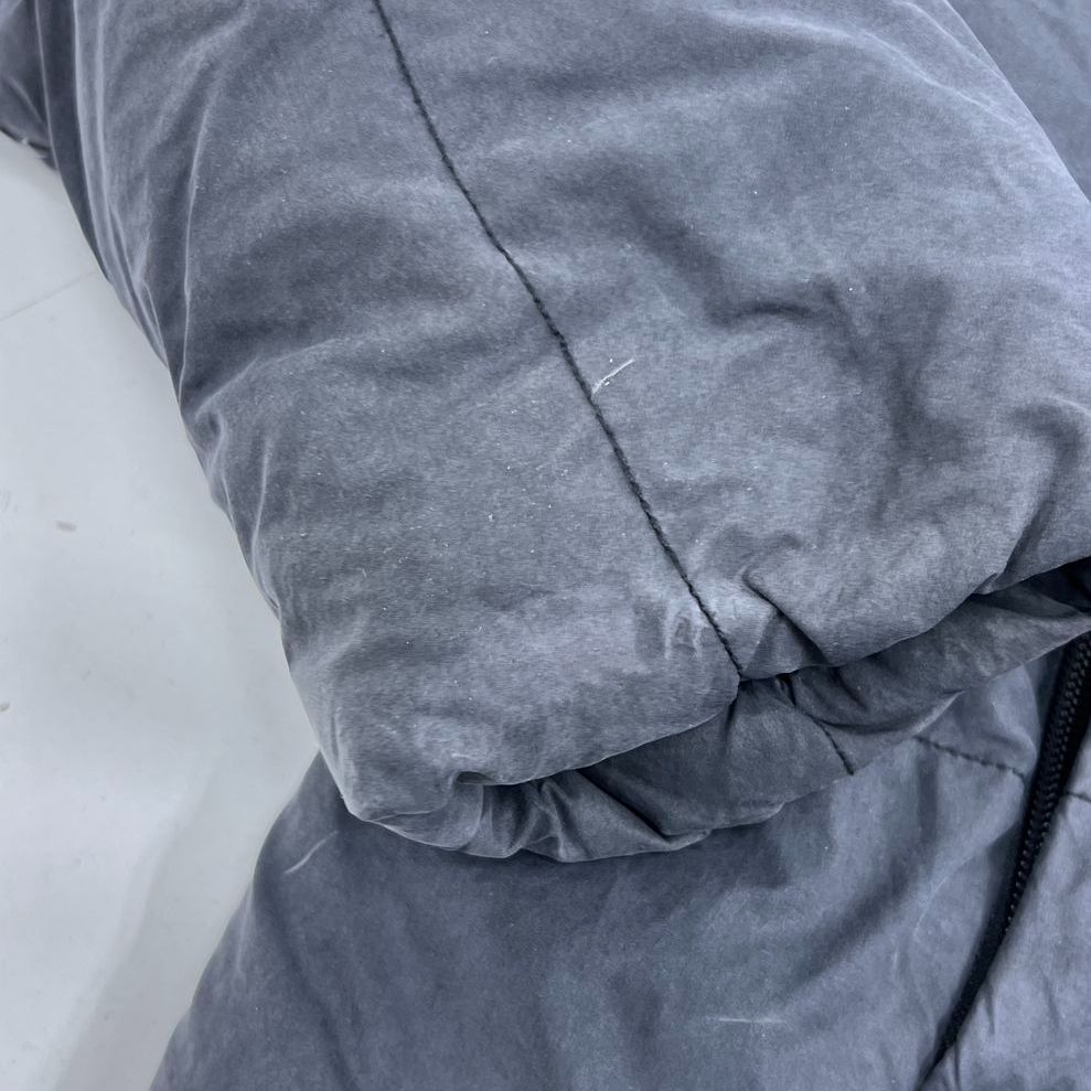 The North Face 550 Fill Down Faded Black Hooded Puffer Jacket Womens M