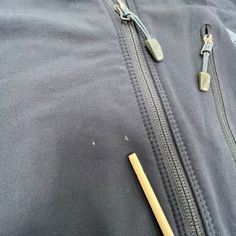 Vintage Y2K Nike ACG Men's Softshell Jacket Black Gray Full Zip Mock Neck M