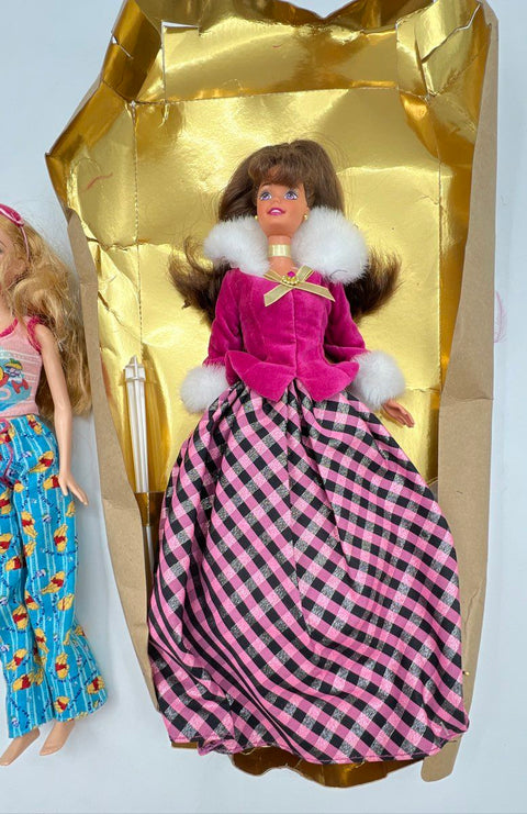 Barbie & Ken Doll Lot Mattel Vintage 1990s 2000s Mixed Outfits 5 Pieces