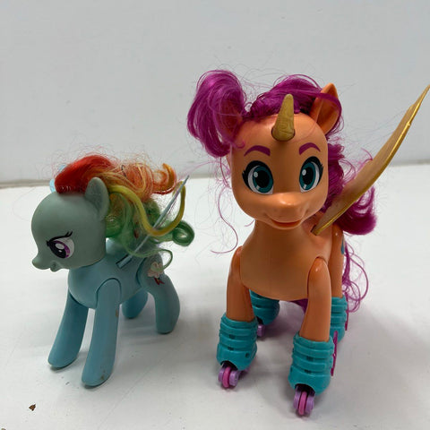 My Little Pony Sunny Starscout Rainbow Dash Figure Lot Hasbro Toy Sounds Work
