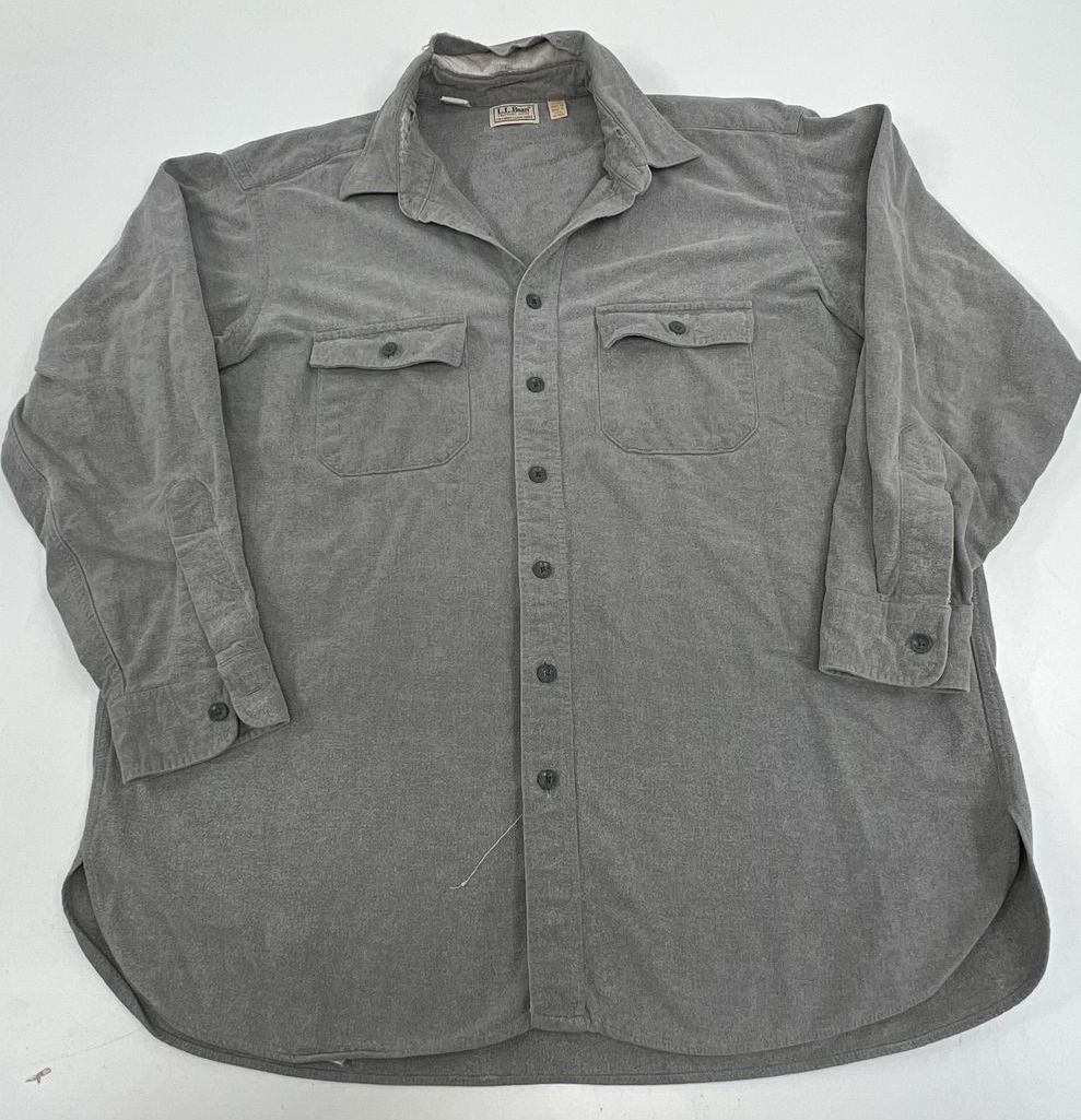 Vintage 80s LL Bean Lot 2 Mens Shirts Flannel River Driver M XL USA Made