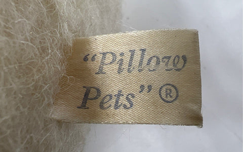 Vintage 1977 R. Dakin Pillow Pets White Plush Dog Samoyed Puppy 13 Inch Tagged