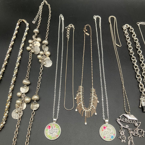 Express Modern & Inspirational Costume Jewelry Lot of 12 Necklaces Pendants