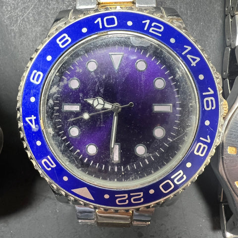 Lot of 4 Men's Watches *Needs Work Fossil Lorus Polo