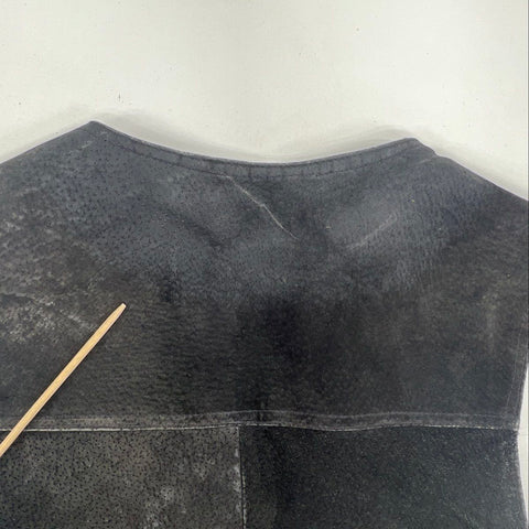 NRA Gear Authentic Men's Suede Leather Vest Vietnam Veteran Patch Sz M