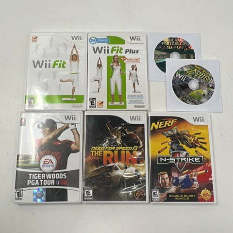 Wii Fit Need for Speed Tiger Woods 7 Nintendo Wii Game Lot