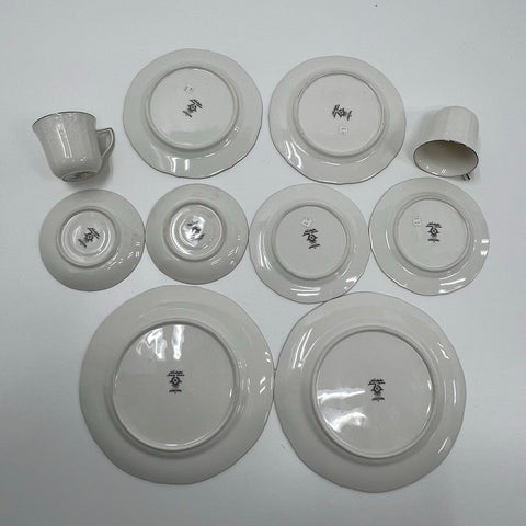 Noritake Chandon Platinum 10pc Dinnerware Set Service for 2 Ivory China