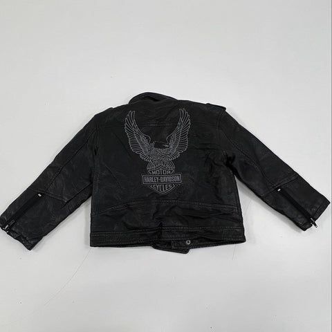 Harley-Davidson Kids Lot 2pc Moto Jacket & Fleece Pullover Sz 4T & 5