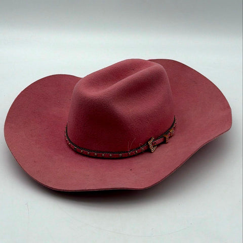 Resistol Women's Pink XX Premium Wool Jubilee Cowboy Hat Sz 6 7/8 55 Made in USA