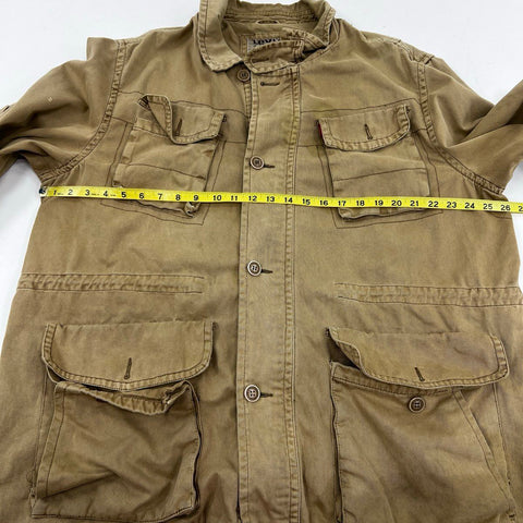 Levi's Men's Olive Green Cotton 4-Pocket Field Utility Jacket Size XL