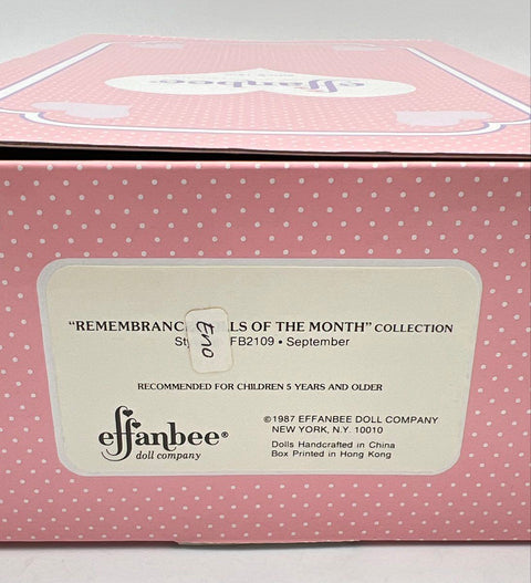Effanbee September Remembrance Doll Of The Month FB2109 1987 Vintage With Box