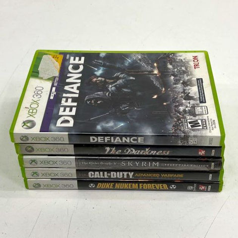 Elder Scrolls Skyrim Call of Duty Advanced Warfare Xbox 360 5 Game Lot