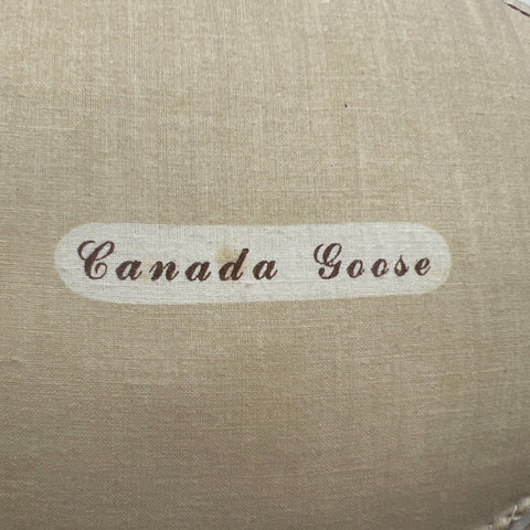 Vintage Canada Goose Fabric Figurine Lot 2 Large Stuffed Soft Sculpture 15 Inch