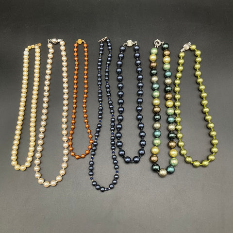 Park Lane & Assorted Faux Pearl Simulated Pearl Necklace Jewelry Lot of 7