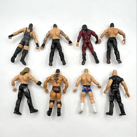 WWE Wrestling Action Figure Lot 8 Figures Mixed Superstars Vintage