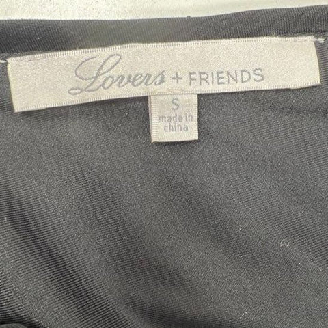 Lovers + Friends Women's Teal Sequin Chevron Mini Dress V-Neck Bodycon Sz S