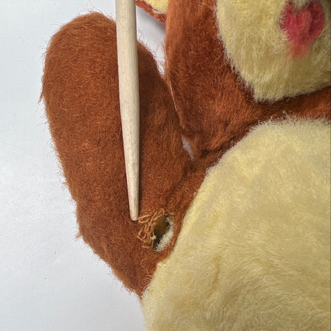 Vintage 1960s A&L Novelty Animal Playland Teddy Bear Stuffed Plush Toy USA