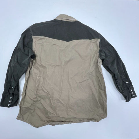 Vintage 2011 Carhartt Western Snap Colorblock Work Shirt S209 KMS Sz XXL