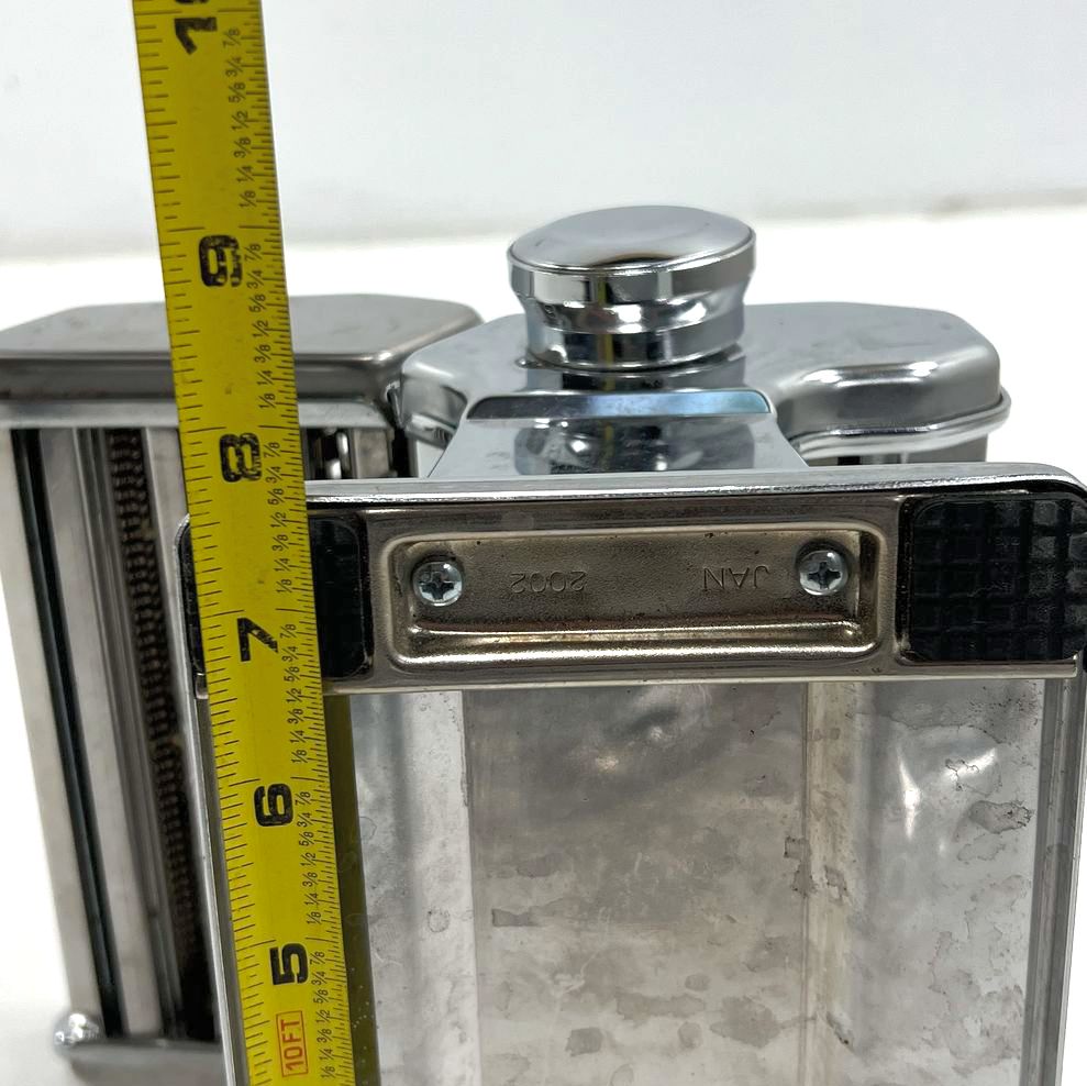 Atlas 150 Deluxe Pasta Maker Machine Roller Cutter Made in Italy Chrome