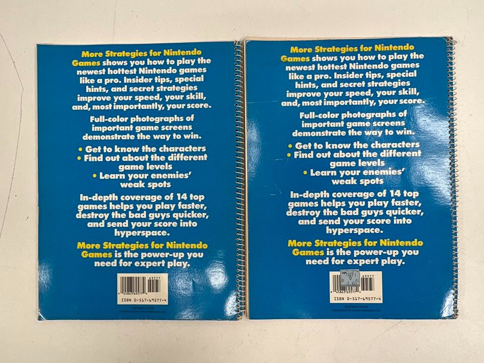 Vintage Lot of 2 1989 Consumer Guide More Strategies for Nintendo NES Game Books