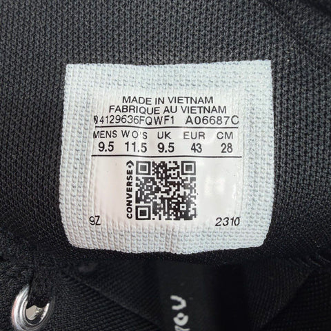 Converse Chuck Taylor Lugged 2.0 By You Triple Black Shoes Size 9.5