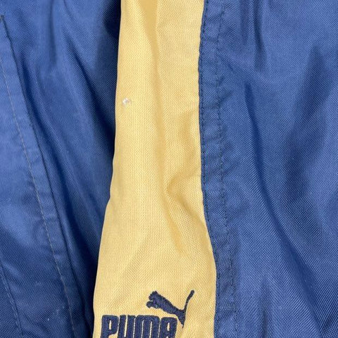 Vintage Y2K Puma Blue NFL LA Rams Reversible Hooded Jacket Men's XL