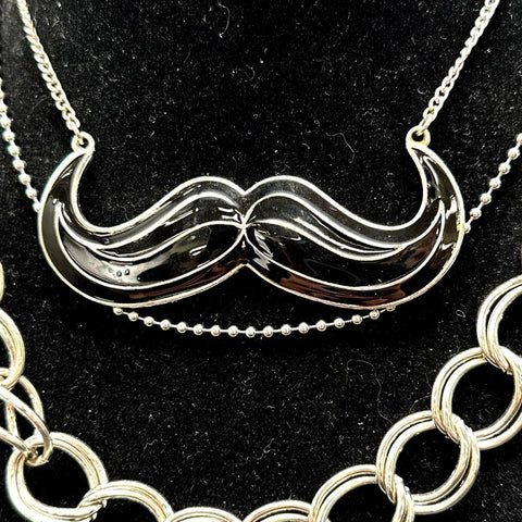 Fashion Costume Jewelry Lot of 7 Necklaces Mustache Owl Fish Tassel Pendants
