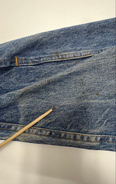 Vintage 90s AOH Ancient Order of Hibernians Denim Trucker Jacket USA Sz 2XL