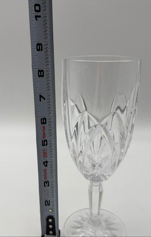 Marquis by Waterford Brookside Crystal Water Goblets 4 Piece Set Clear 8.5 In