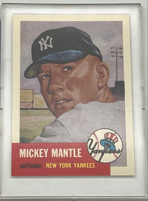 Mickey Mantle Willie Mays Topps Archives Ultimate 1953 Series Reprints Lot 2