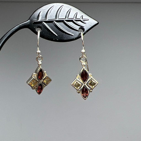 4 Pair Sterling Silver with Stones Earrings 10.1g