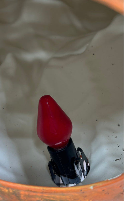 Vintage Halloween Witch Black Cat Pumpkin Jack O'Lantern Ceramic Light Lamp