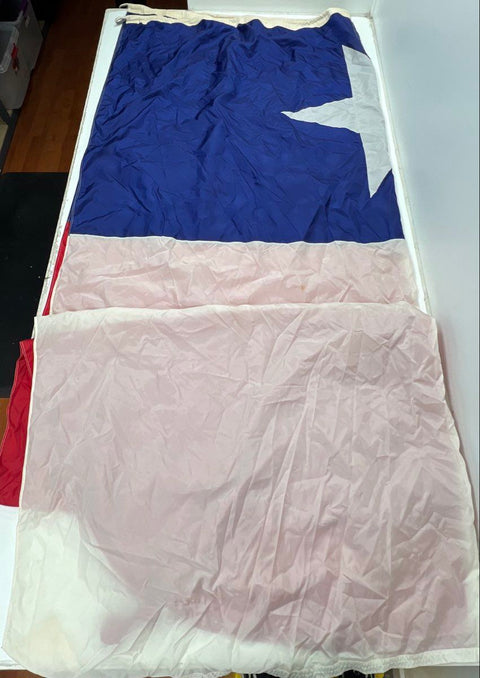 Large Texas Flag Lone Star State Heavy Duty Nylon 8x12 Foot Americana Vintage