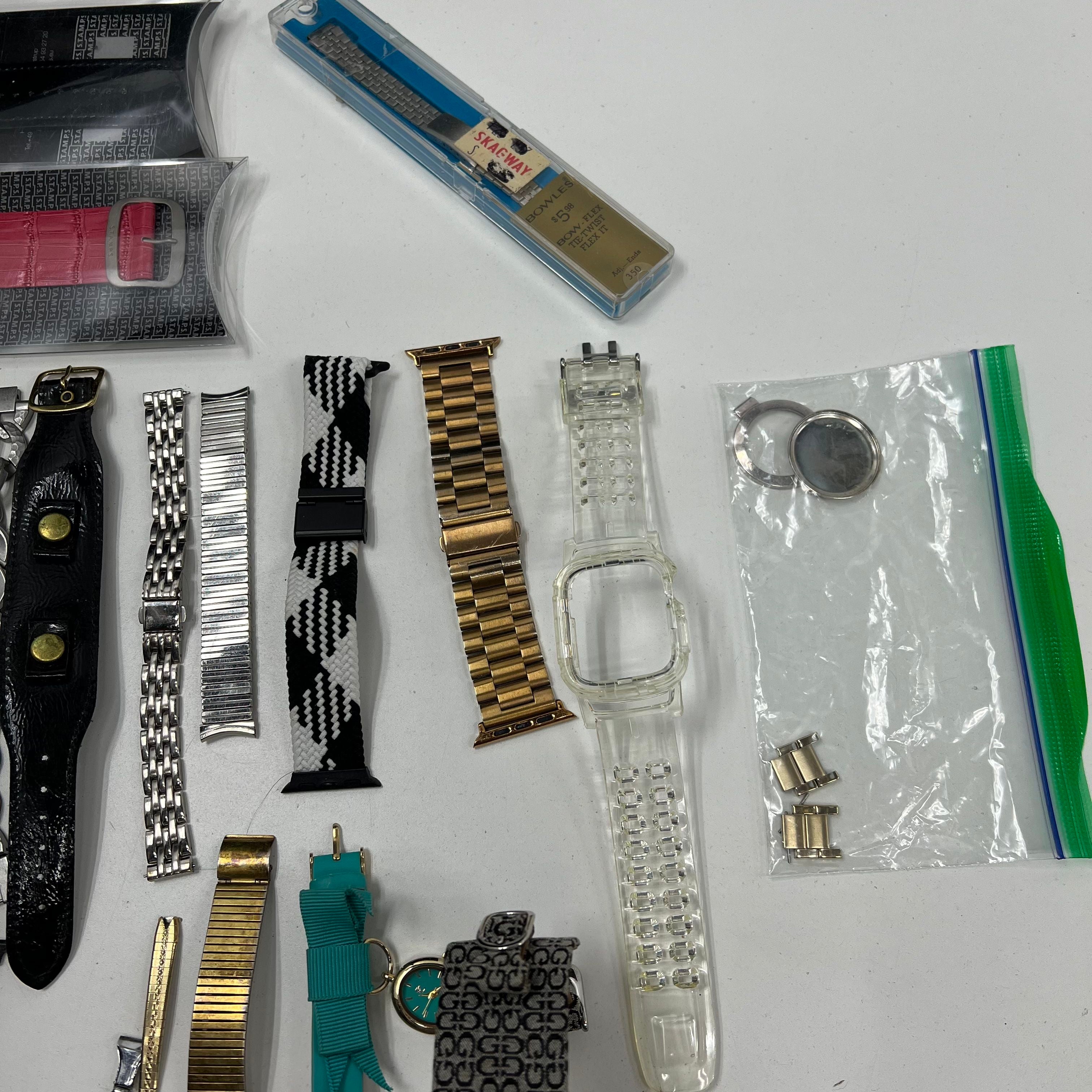 Lot For Parts Metal Plastic Watch Bands New Broken AS IS